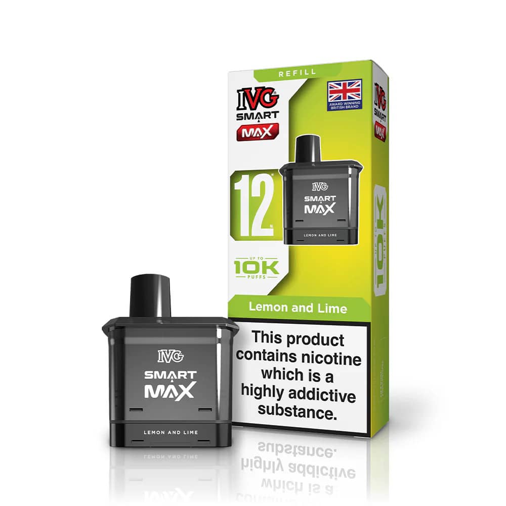 IVG Smart Max 10k Pods Pack of 5 | Refill Containers Lemon & Lime