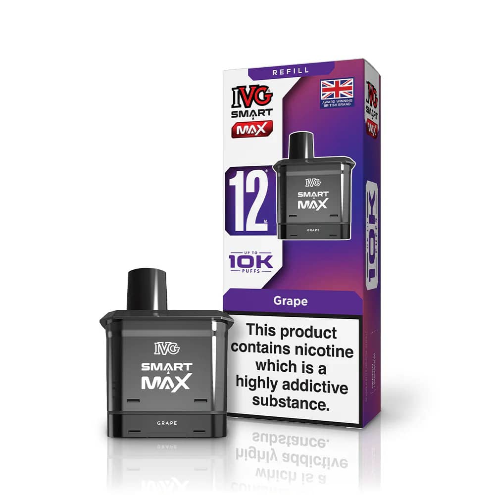 IVG Smart Max 10k Pods Pack of 5 | Refill Containers Grape