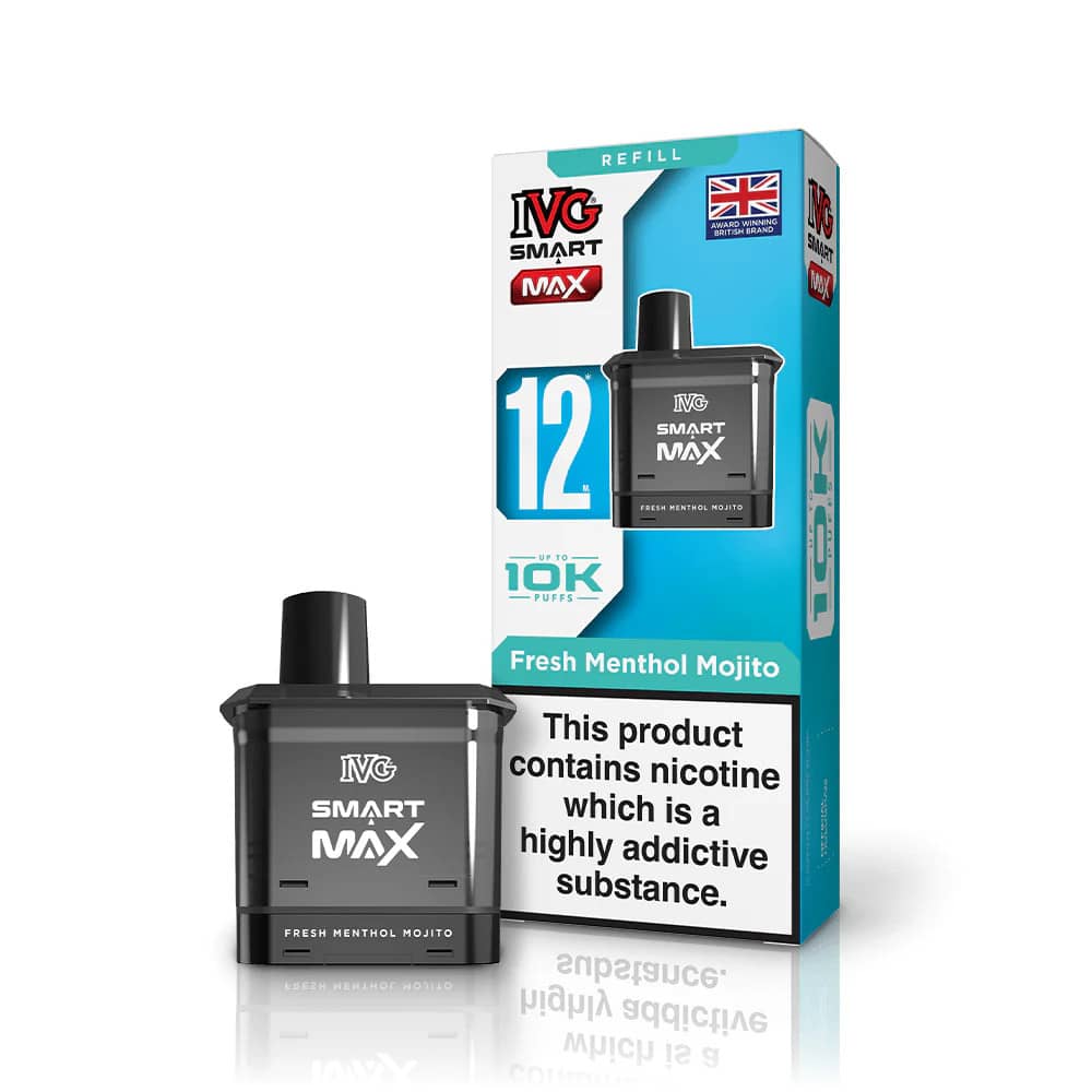 IVG Smart Max 10k Pods Pack of 5 | Refill Containers Fresh Menthol Mojito