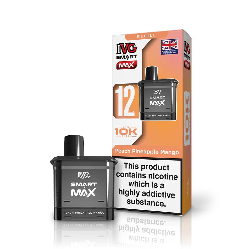 IVG Smart Max 10k Pods Pack of 5 | Refill Containers Peach Pineapple Mango