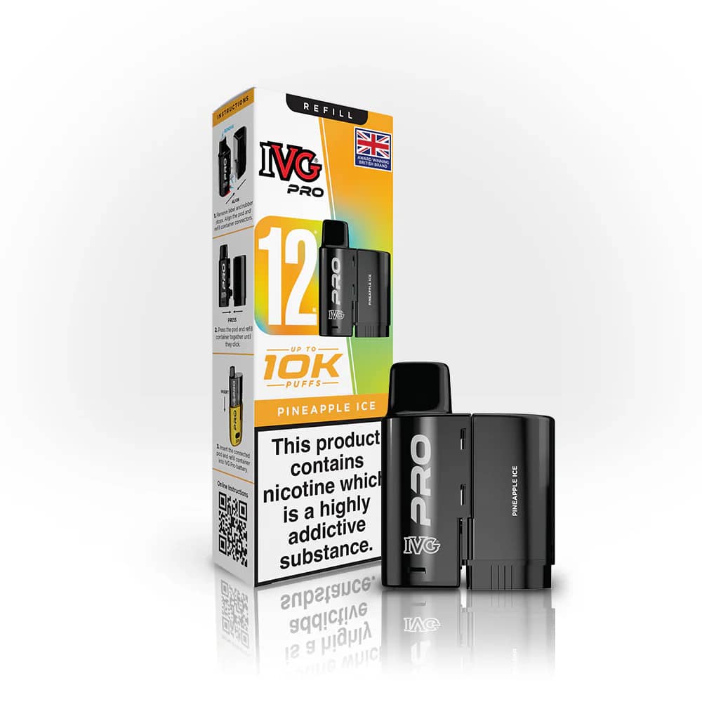 IVG Pro 10K Pods Pack of 5 | Refill Containers Pineapple Ice