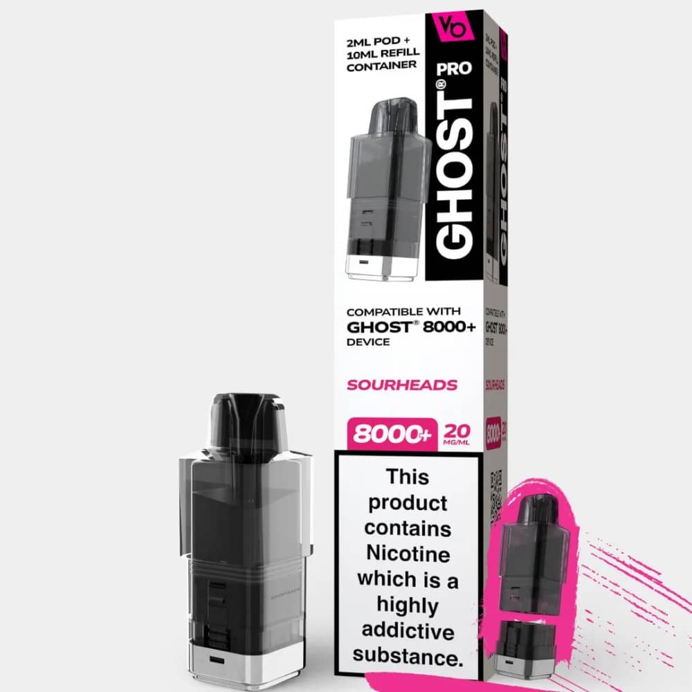 Ghost Pro 8000 Pods Pack of 5 Sourheads