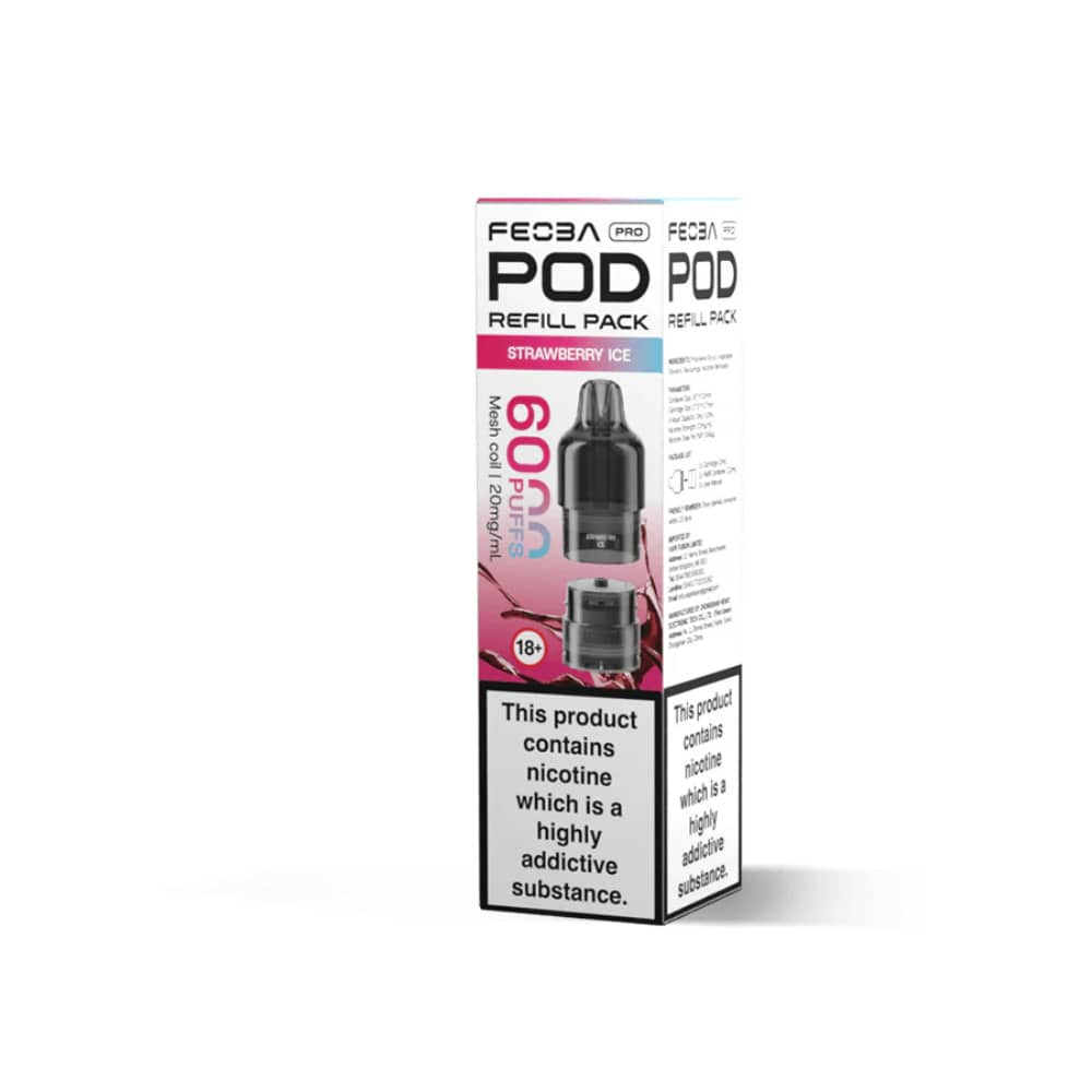 Feoba Pro Plus 6000 Pods Pack of 5 Strawberry Ice