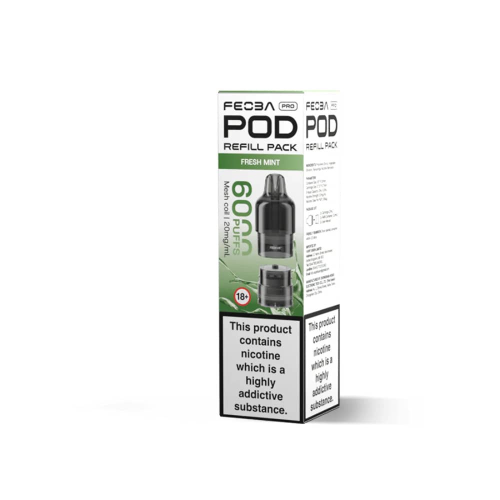 Feoba Pro Plus 6000 Pods Pack of 5 Fresh Mint