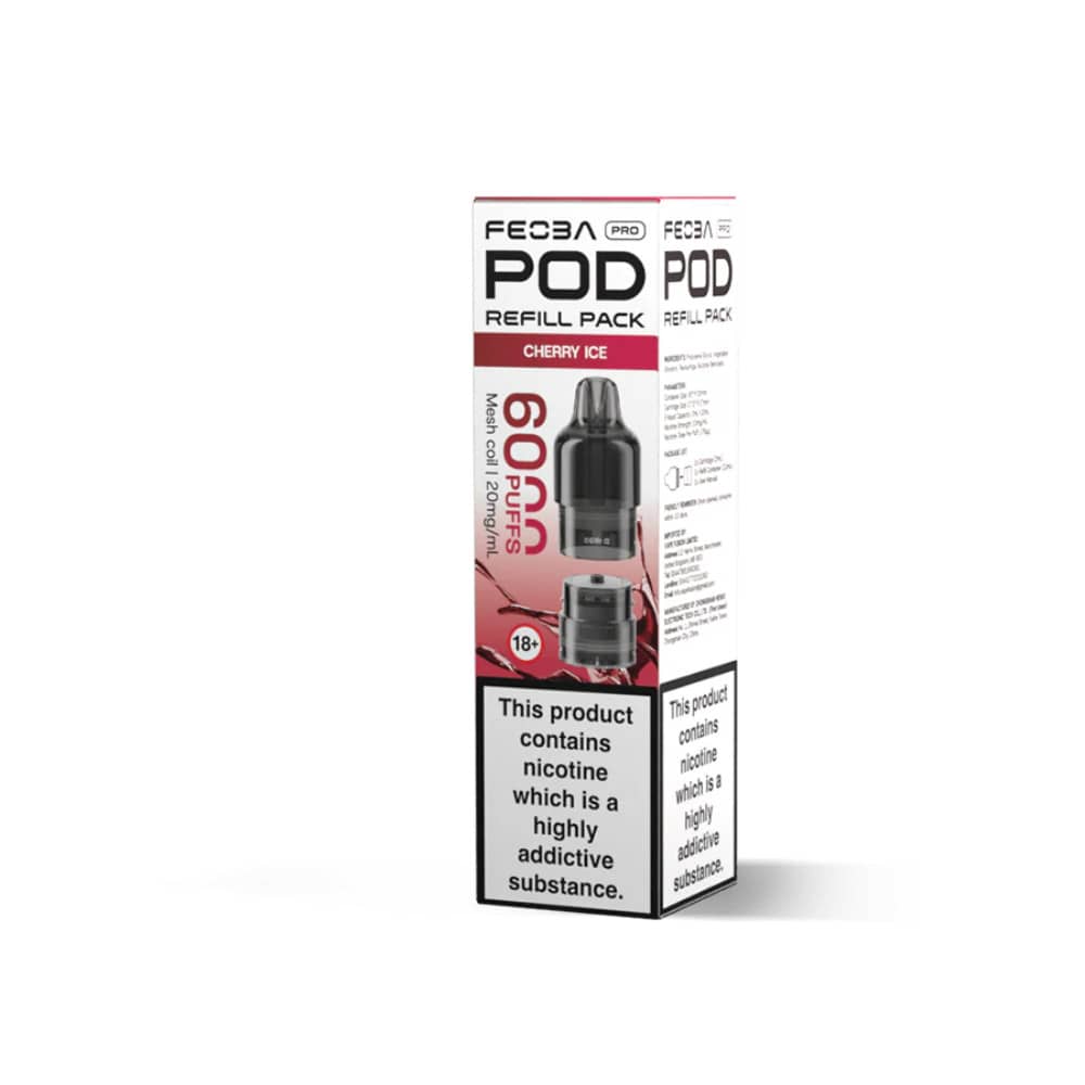 Feoba Pro Plus 6000 Pods Pack of 5 Cherry Ice