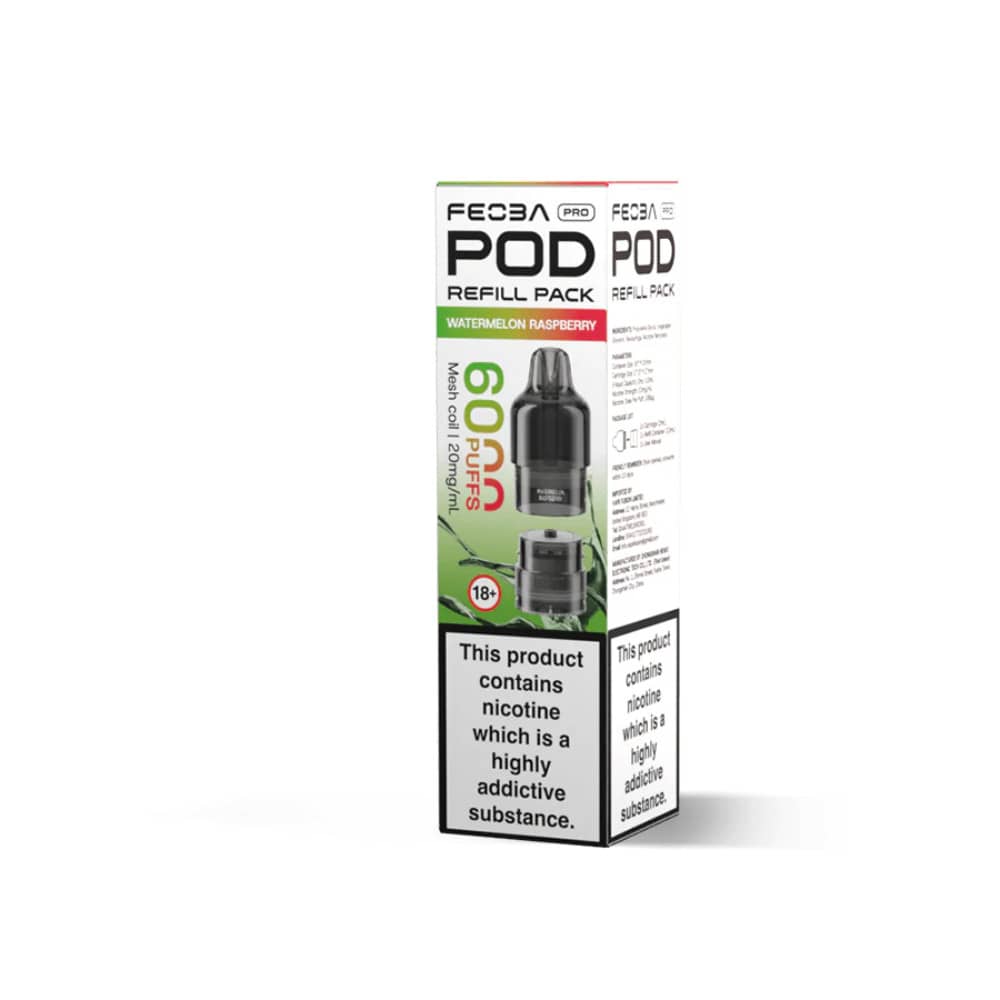 Feoba Pro Plus 6000 Pods Pack of 5 Watermelon Raspberry