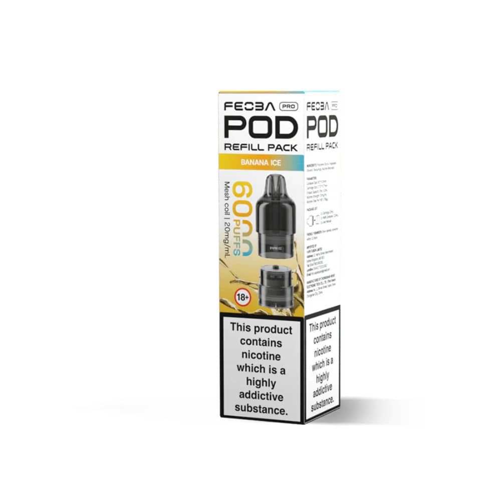 Feoba Pro Plus 6000 Pods Pack of 5 Banana Ice