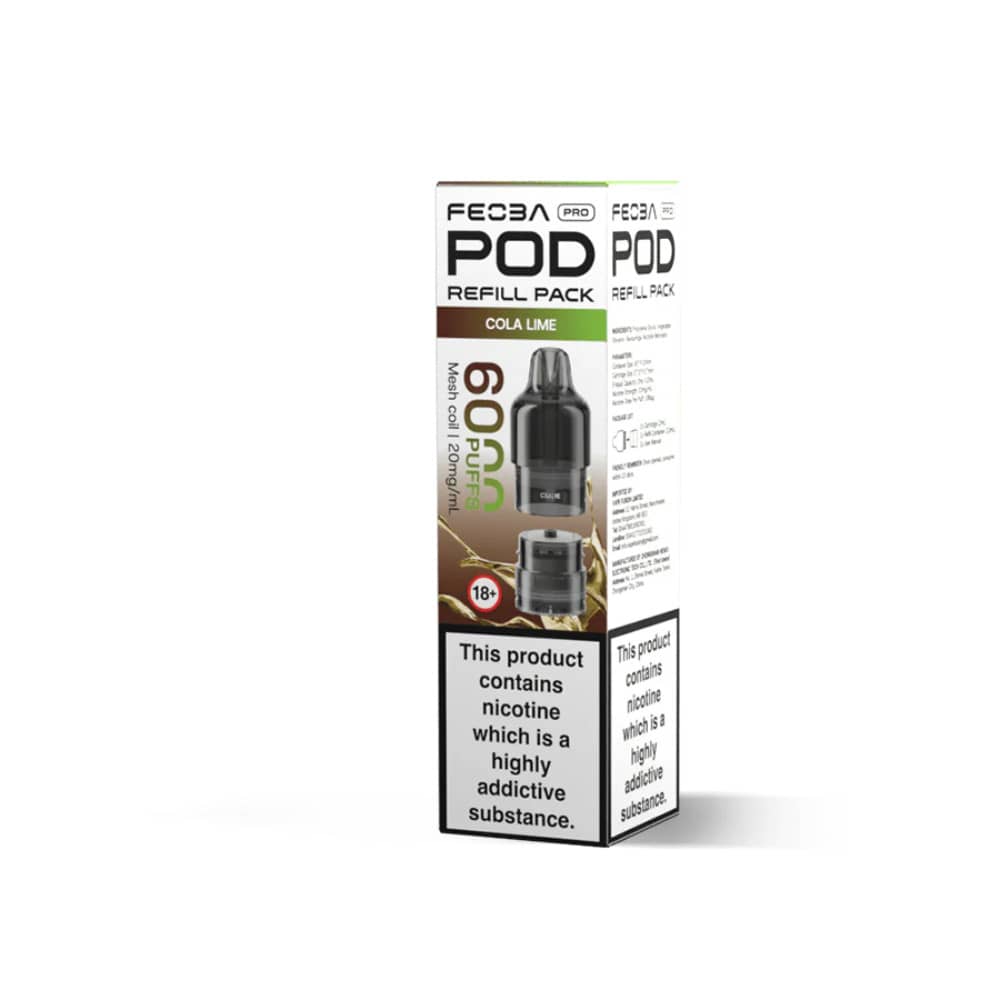 Feoba Pro Plus 6000 Pods Pack of 5 Cola Lime