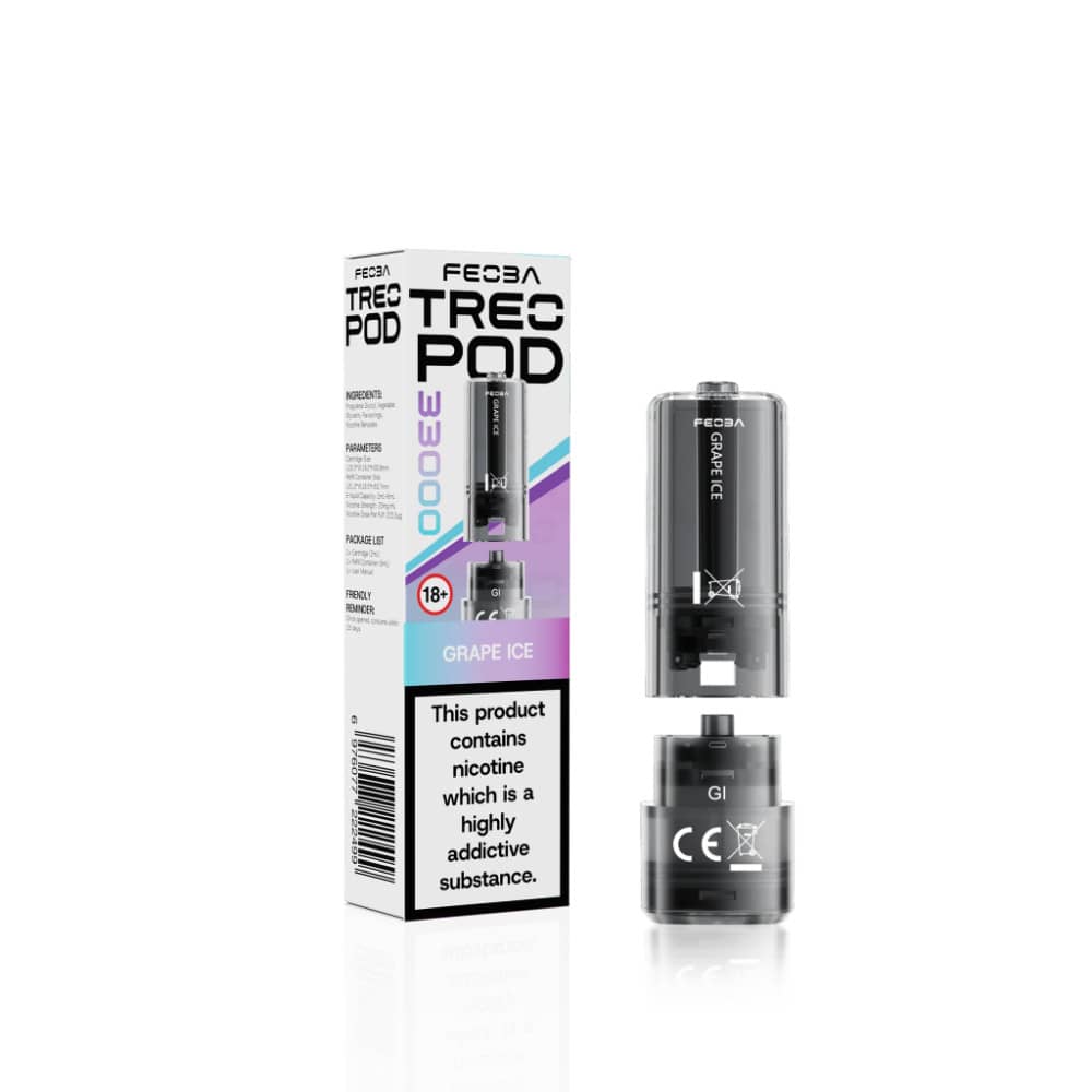 Feoba Treo 33k Pods Pack of 5 Grape Ice