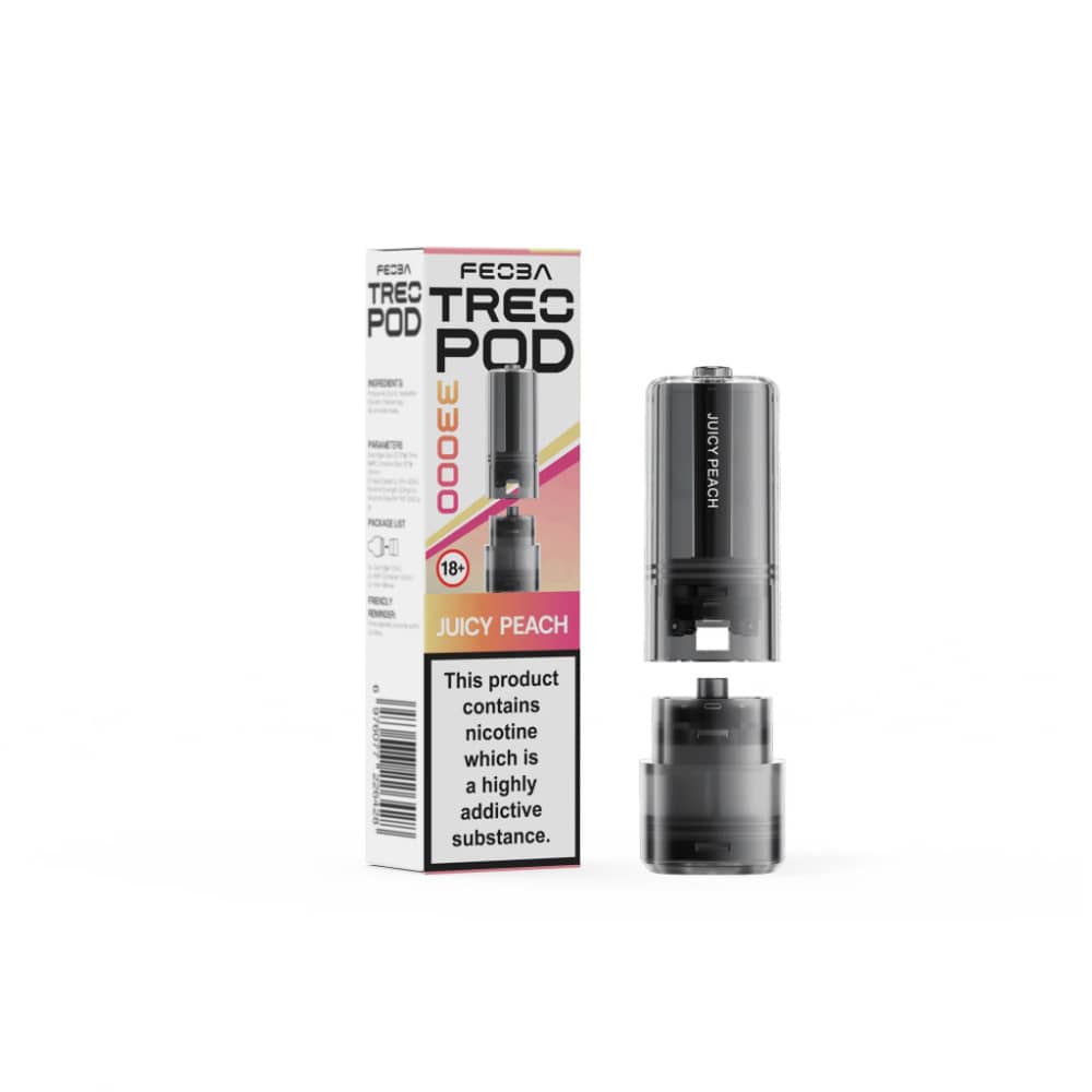 Feoba Treo 33k Pods Pack of 5 Juicy Peach
