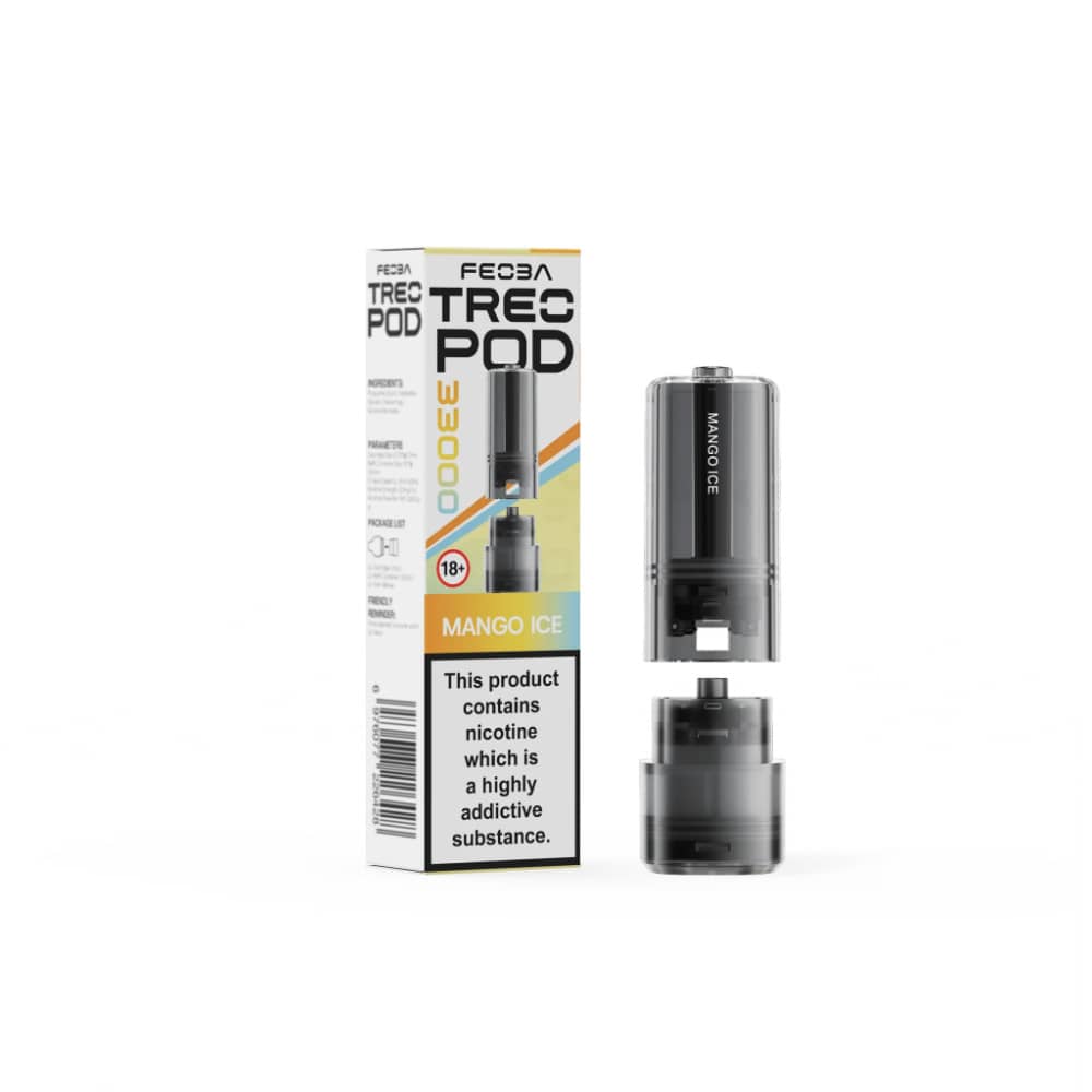 Feoba Treo 33k Pods Pack of 5 Mango Ice