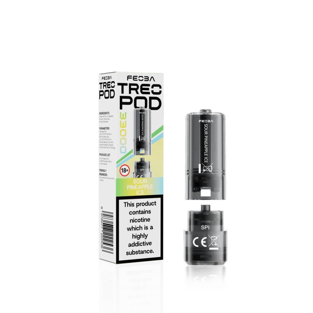 Feoba Treo 33k Pods Pack of 5 Sour Pineapple Ice