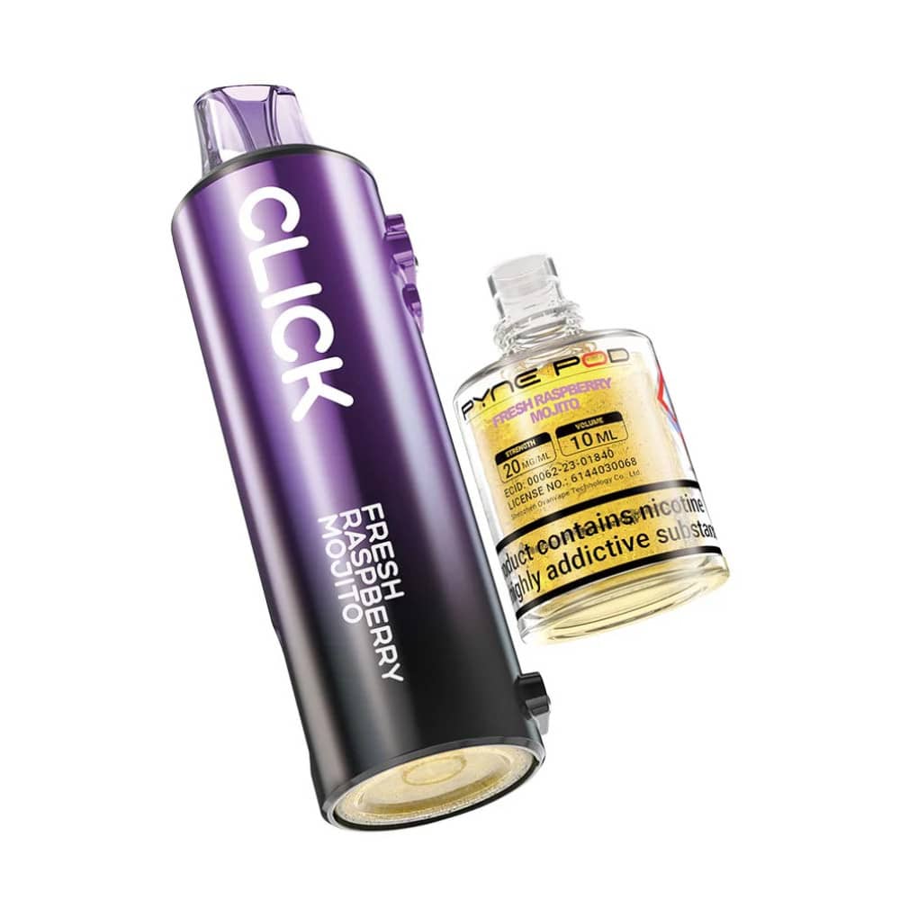 Pyne Pod Click 50k Pods Pack of 5 Fresh Raspberry Mojito