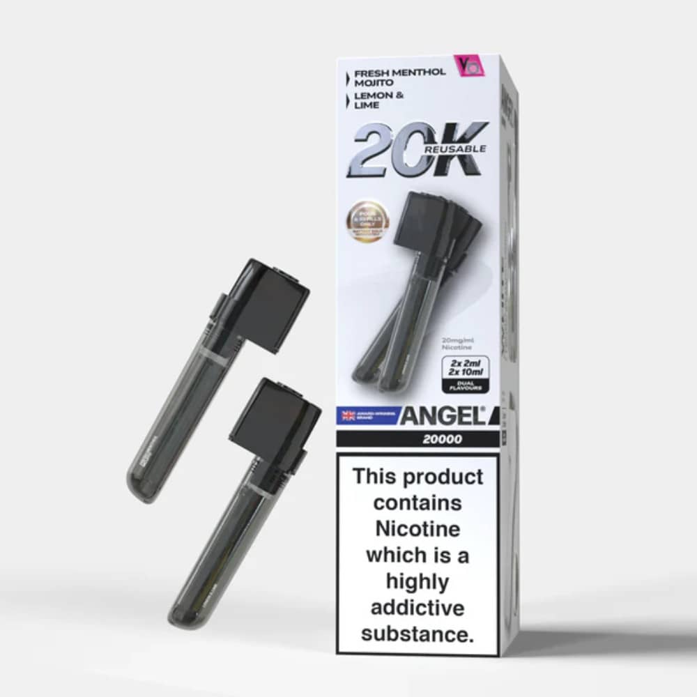 Vapes Bars Angel 20k Pods Pack of 10 White Edition