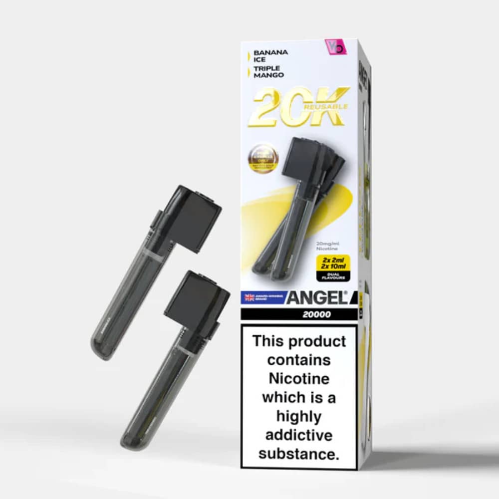 Vapes Bars Angel 20k Pods Pack of 10 Yellow Edition