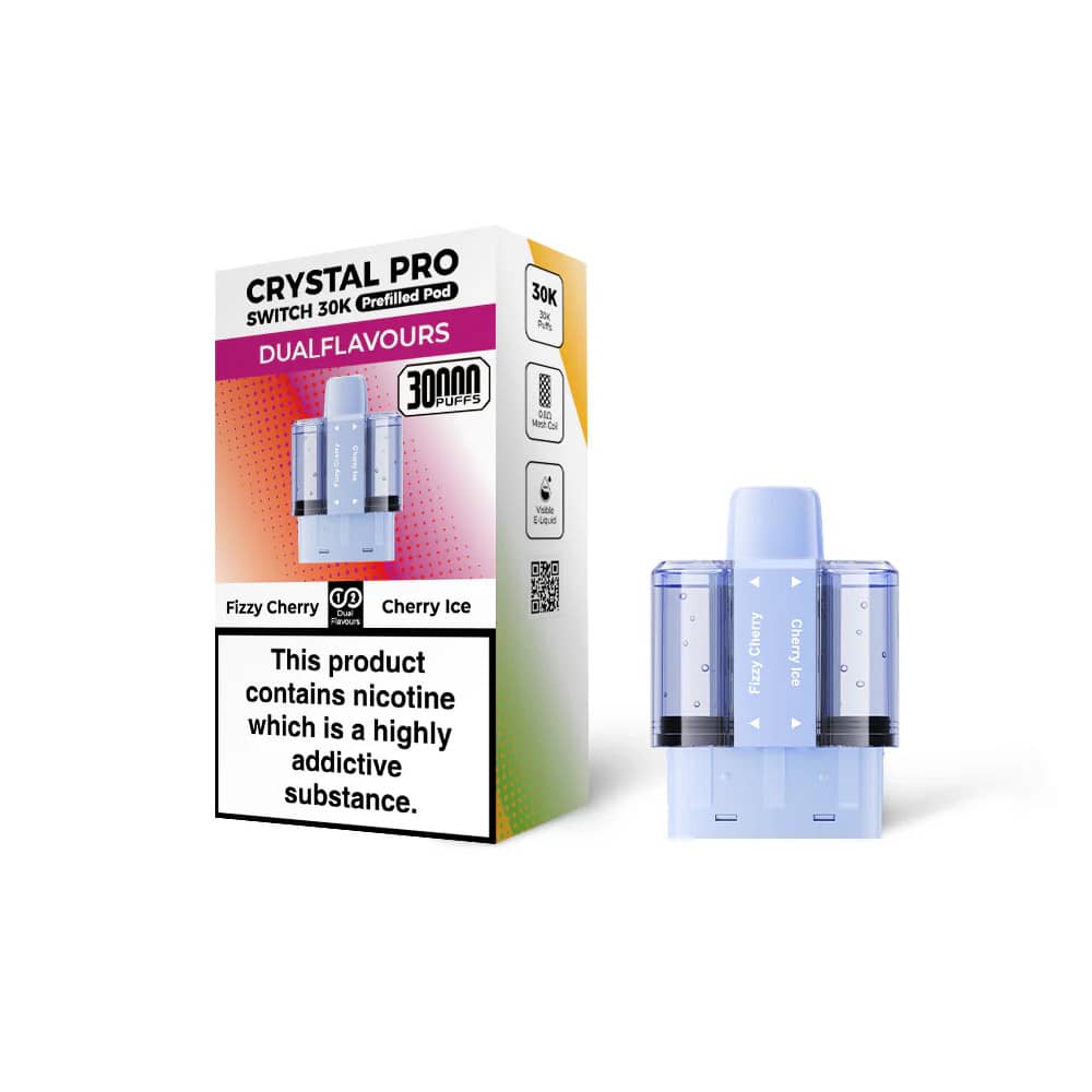 Crystal Pro Switch 30k Pods Pack of 5 Fizzy Cherry / Cherry Ice
