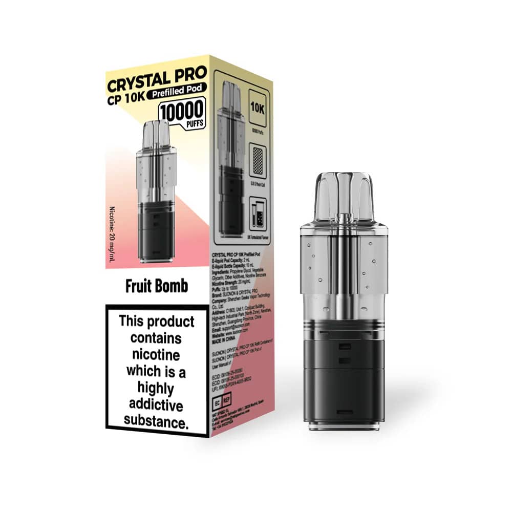 Crystal Pro CP 10k Pods Pack of 5 Fruit Bomb