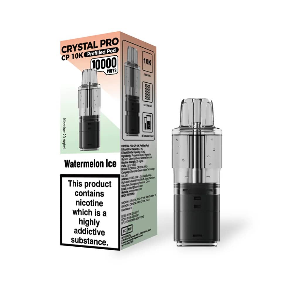 Crystal Pro CP 10k Pods Pack of 5 Watermelon Ice