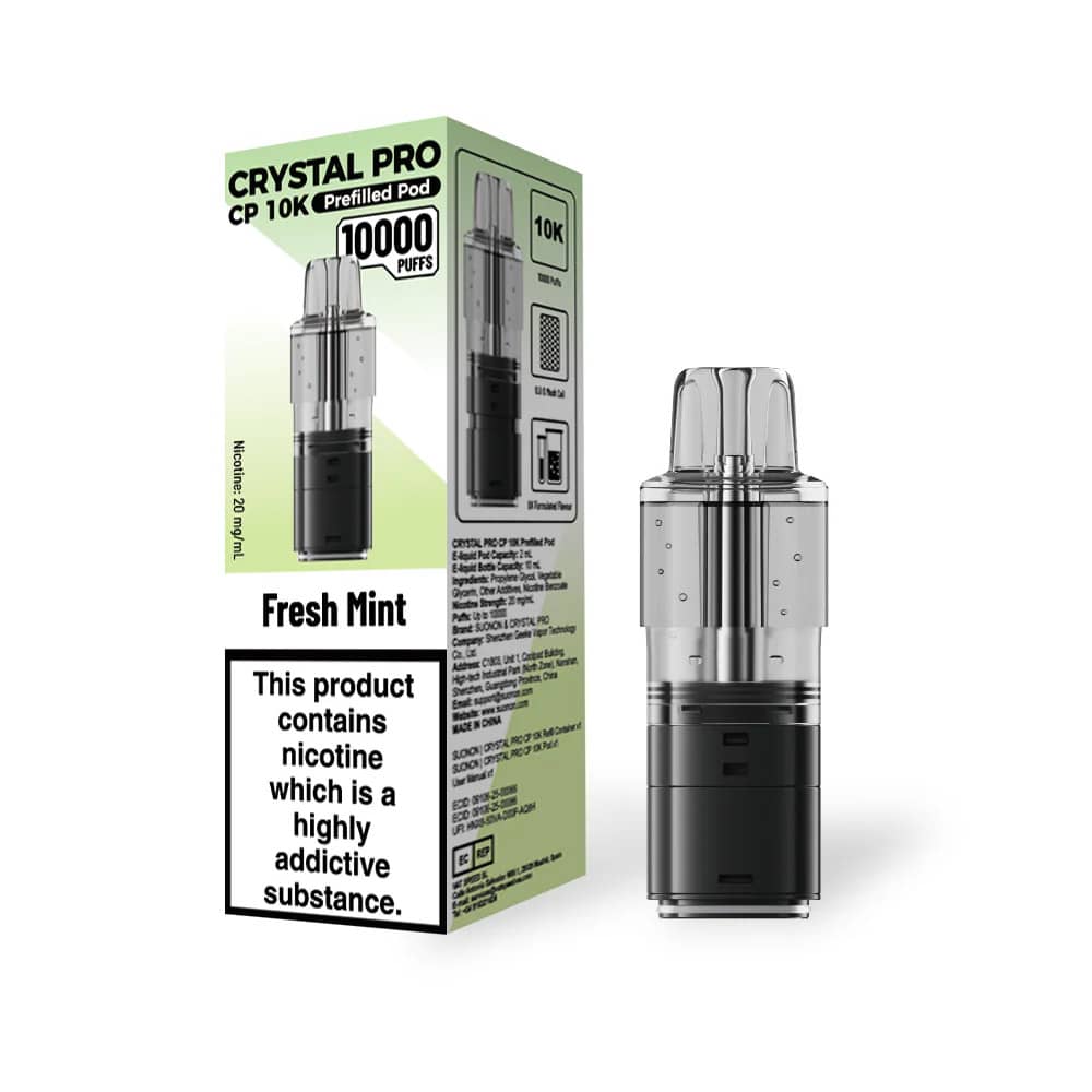 Crystal Pro CP 10k Pods Pack of 5 Fresh Mint