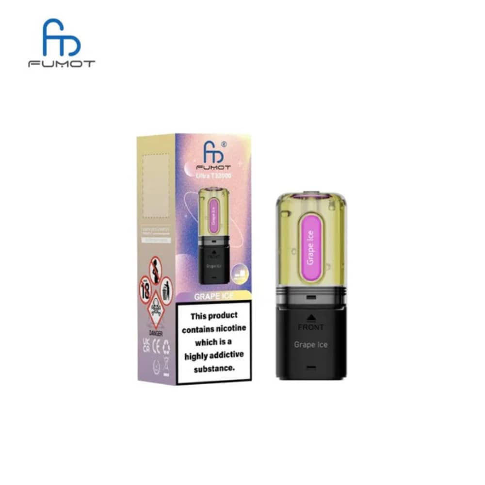 RandM Fumot T32000 Ultra Pods Pack of 5 Grape Ice