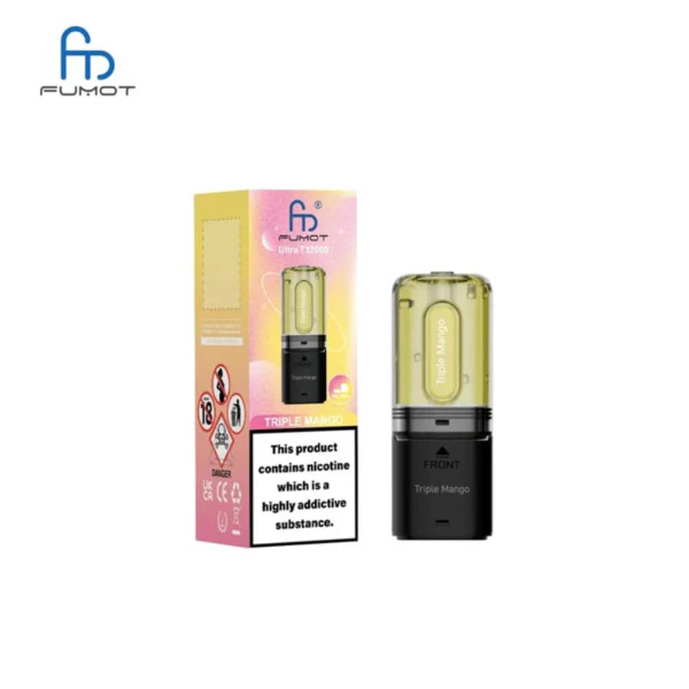 RandM Fumot T32000 Ultra Pods Pack of 5 Triple Mango