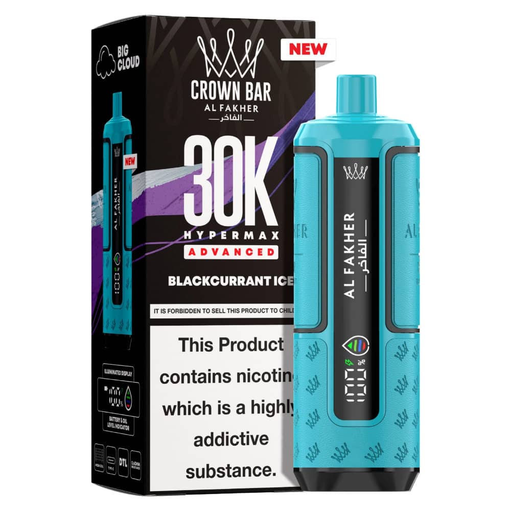 Al Fakher 30k Hypermax Prefilled Pod Kit Box of 5 Blackcurrant Ice