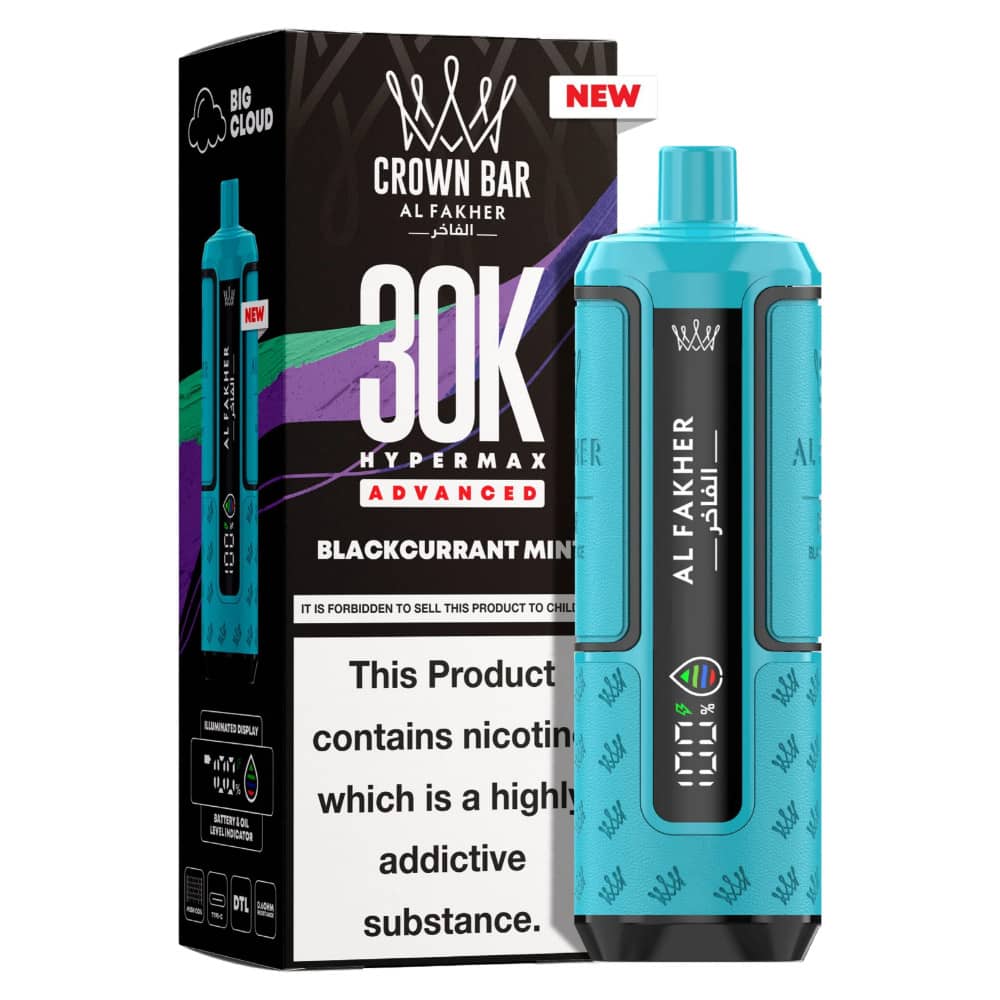 Al Fakher 30k Hypermax Prefilled Pod Kit Box of 5 Blackcurrant Mint
