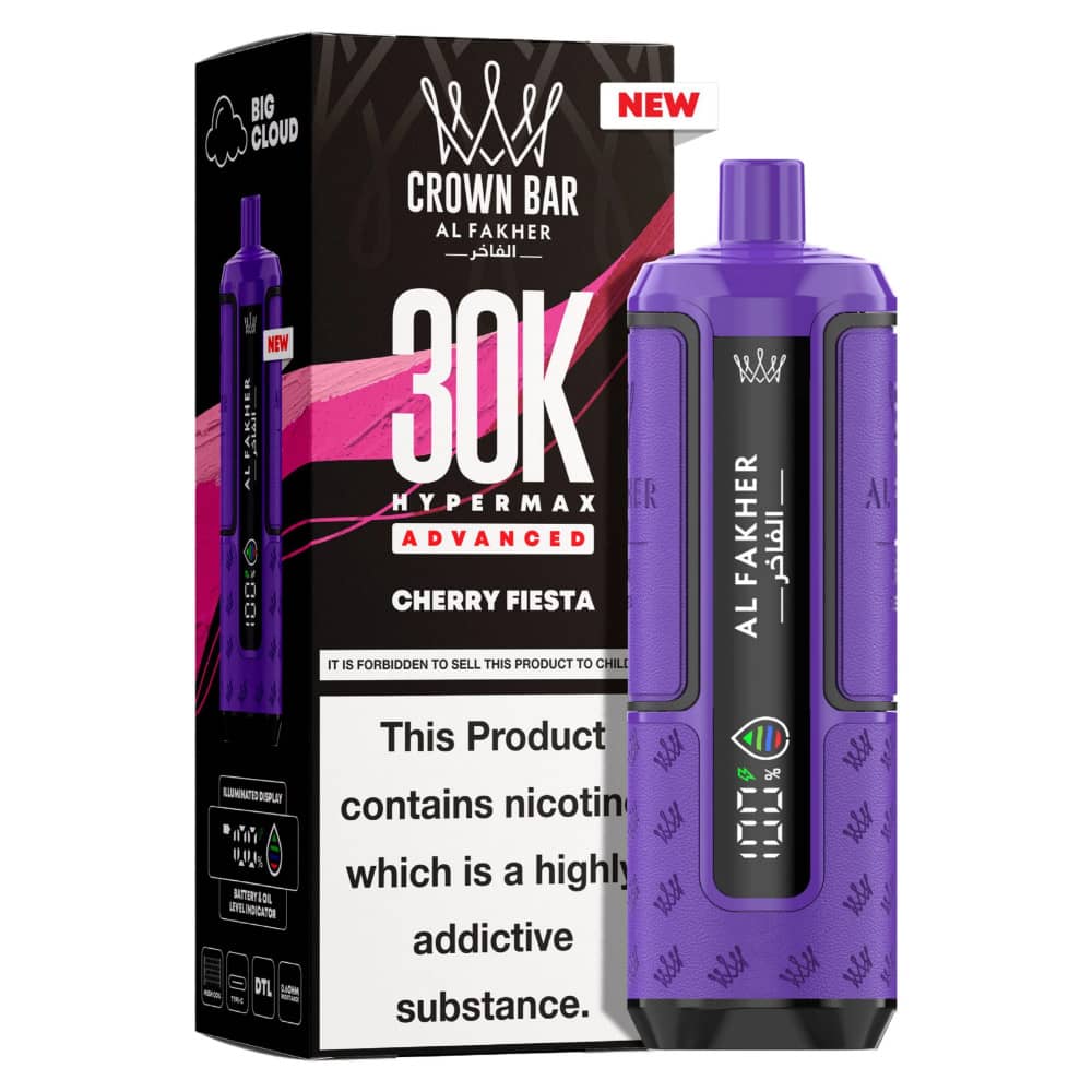 Al Fakher 30k Hypermax Prefilled Pod Kit Box of 5 Cherry Fiesta