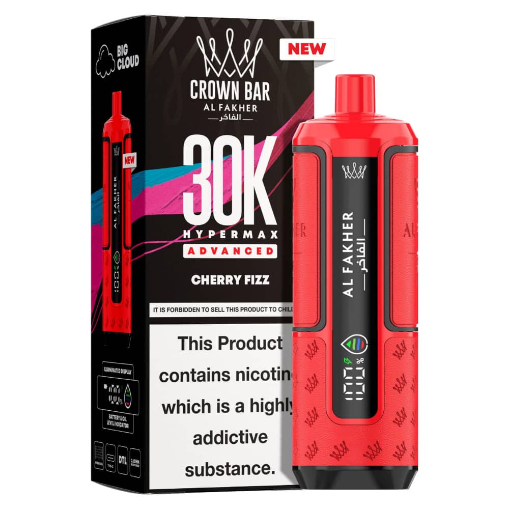 Al Fakher 30k Hypermax Prefilled Pod Kit Box of 5 Cherry Fizz