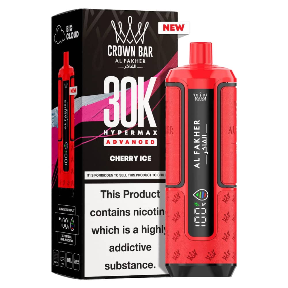 Al Fakher 30k Hypermax Prefilled Pod Kit Box of 5 Cherry Ice