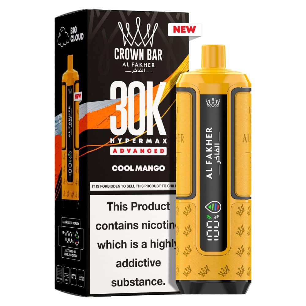 Al Fakher 30k Hypermax Prefilled Pod Kit Box of 5 Cool Mango