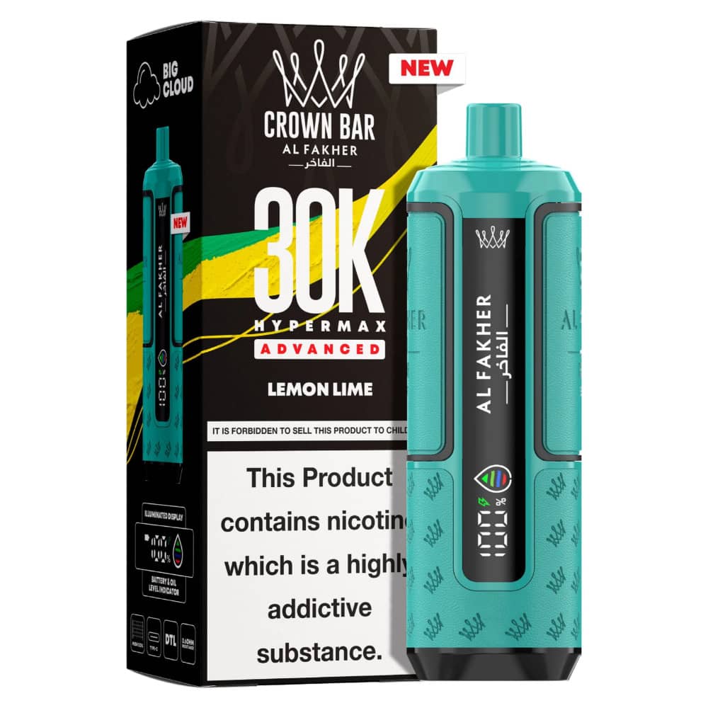 Al Fakher 30k Hypermax Prefilled Pod Kit Box of 5 Lemon Lime