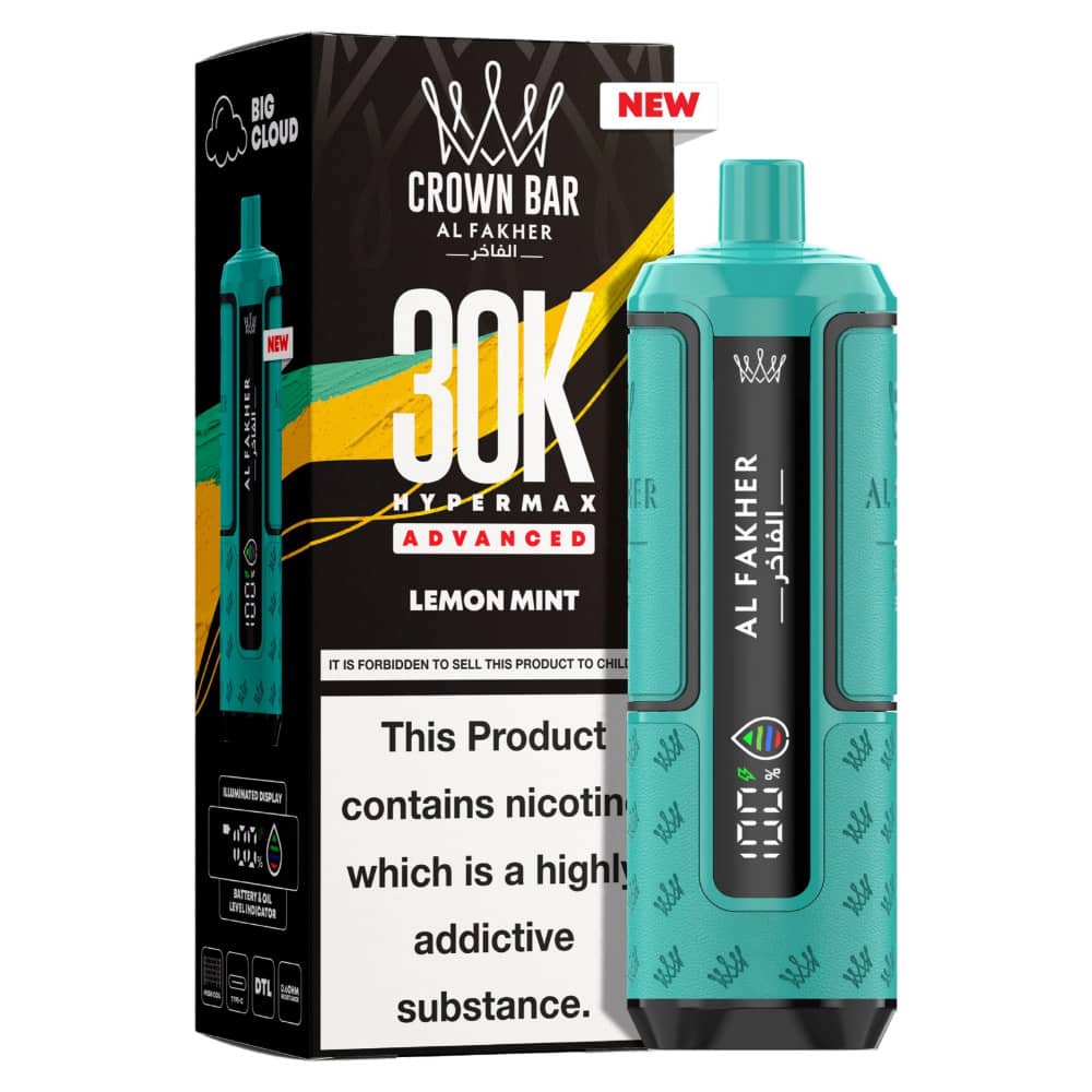 Al Fakher 30k Hypermax Prefilled Pod Kit Box of 5 Lemon Mint