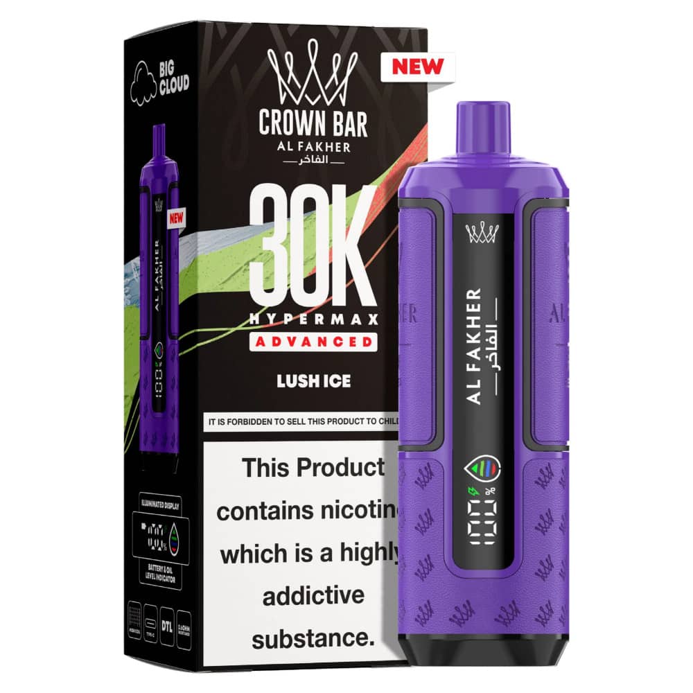 Al Fakher 30k Hypermax Prefilled Pod Kit Box of 5 Lush Ice