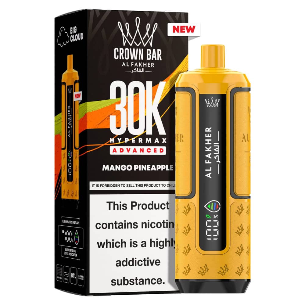 Al Fakher 30k Hypermax Prefilled Pod Kit Box of 5 Mango Pineapple