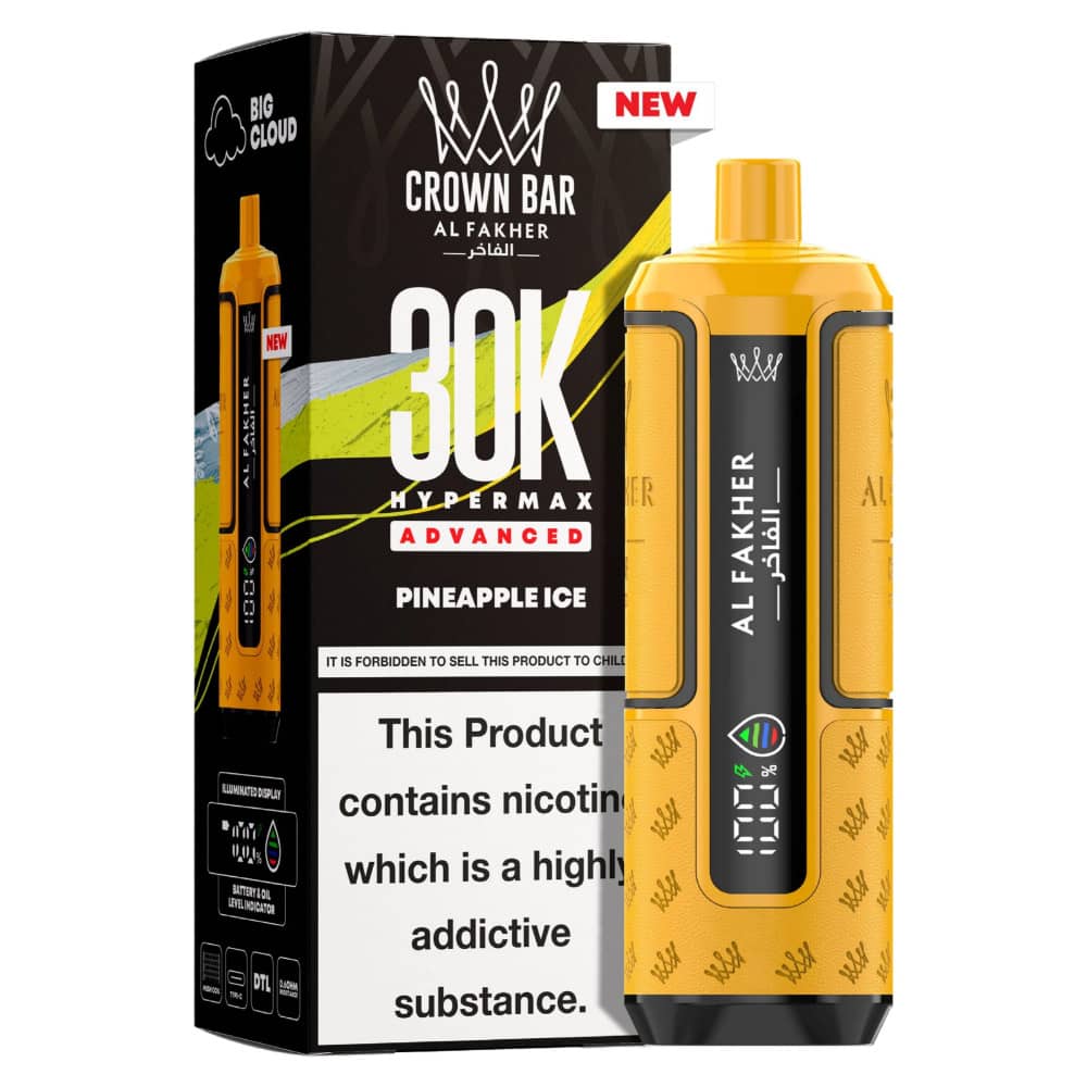 Al Fakher 30k Hypermax Prefilled Pod Kit Box of 5 Pineapple Ice