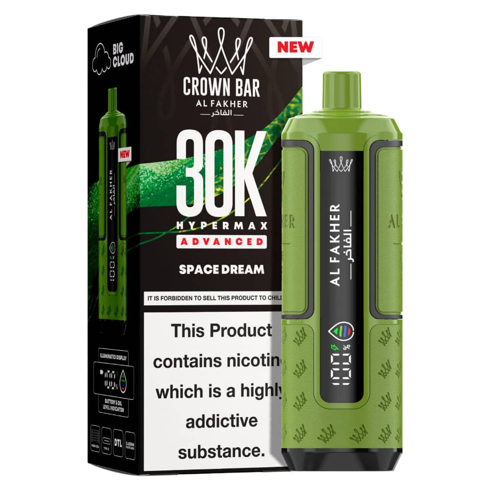 Al Fakher 30k Hypermax Prefilled Pod Kit Box of 5 Space Dream