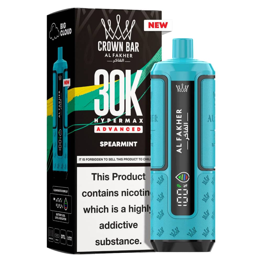Al Fakher 30k Hypermax Prefilled Pod Kit Box of 5 Spearmint