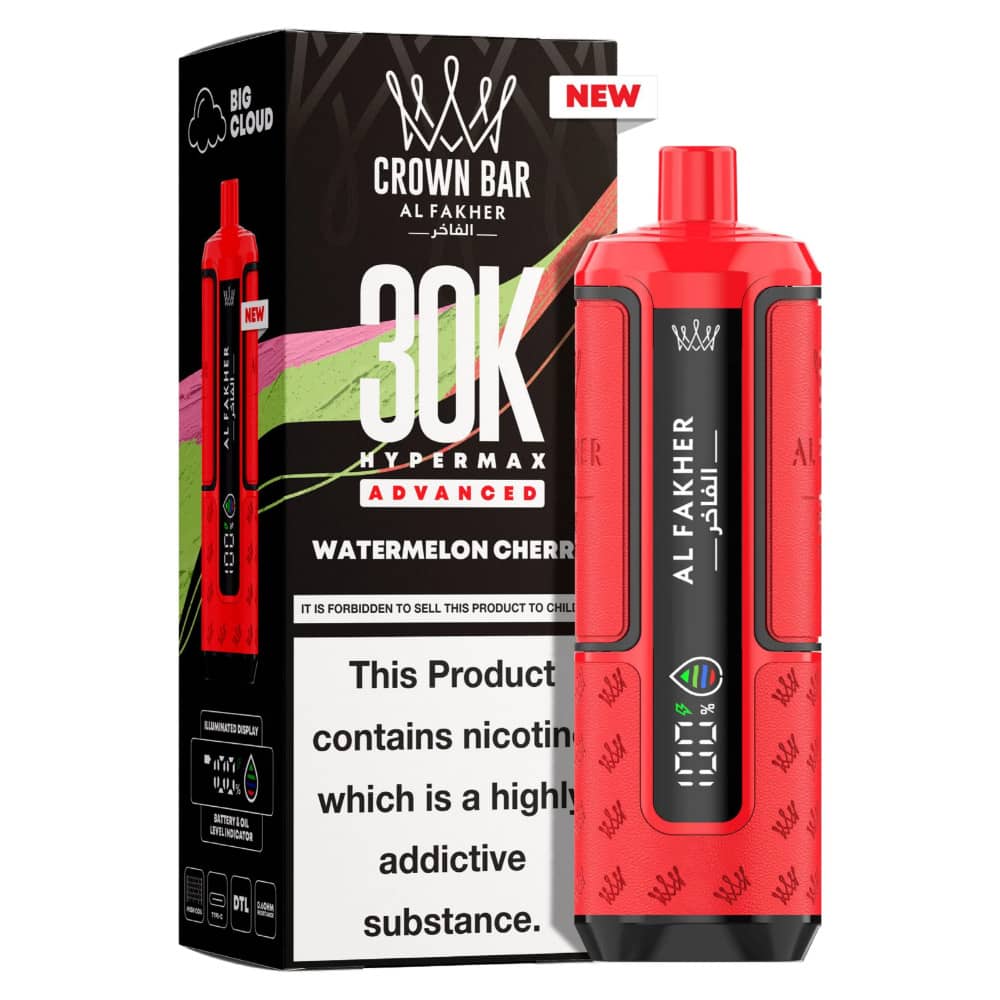 Al Fakher 30k Hypermax Prefilled Pod Kit Box of 5 Watermelon Cherry