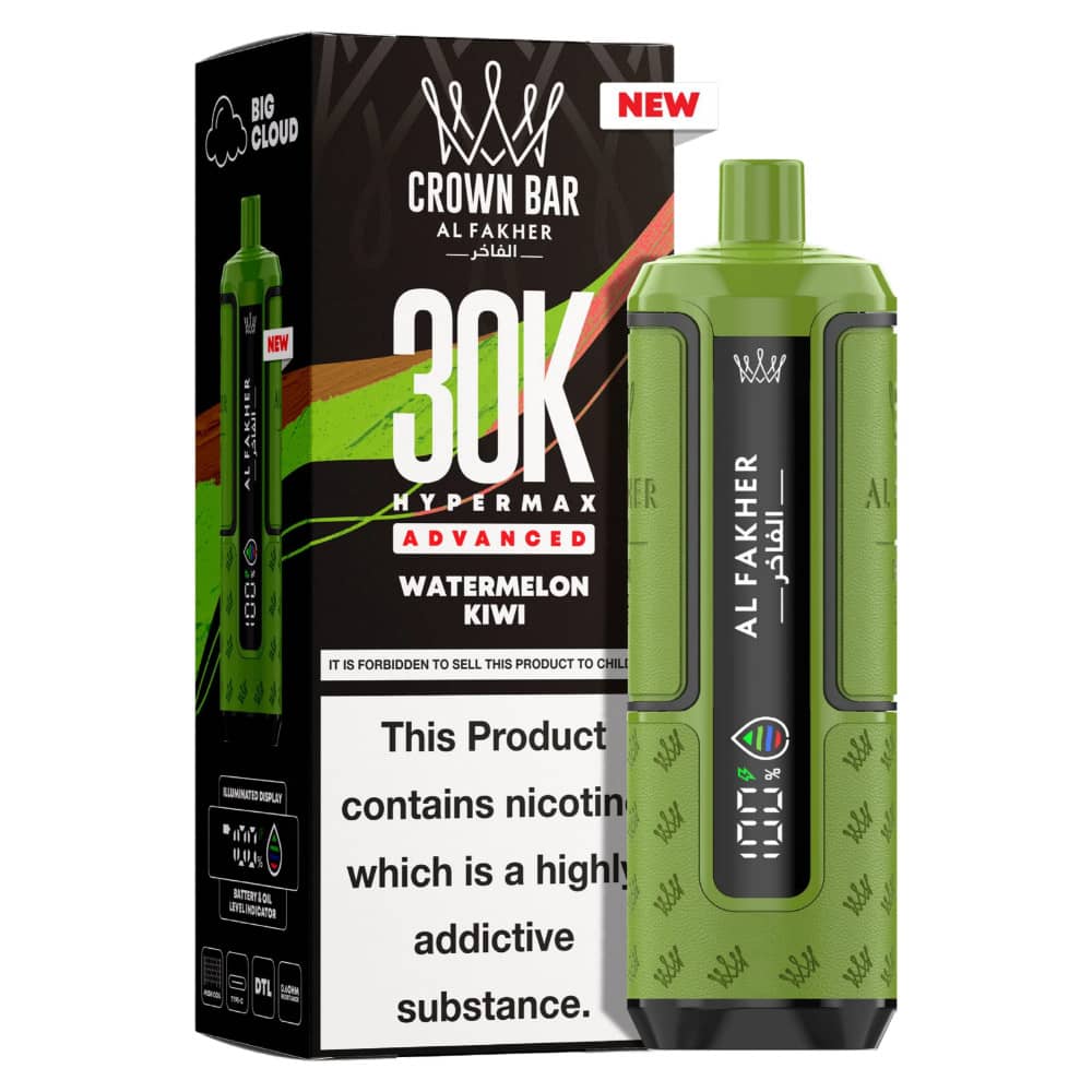 Al Fakher 30k Hypermax Prefilled Pod Kit Box of 5 Watermelon Kiwi