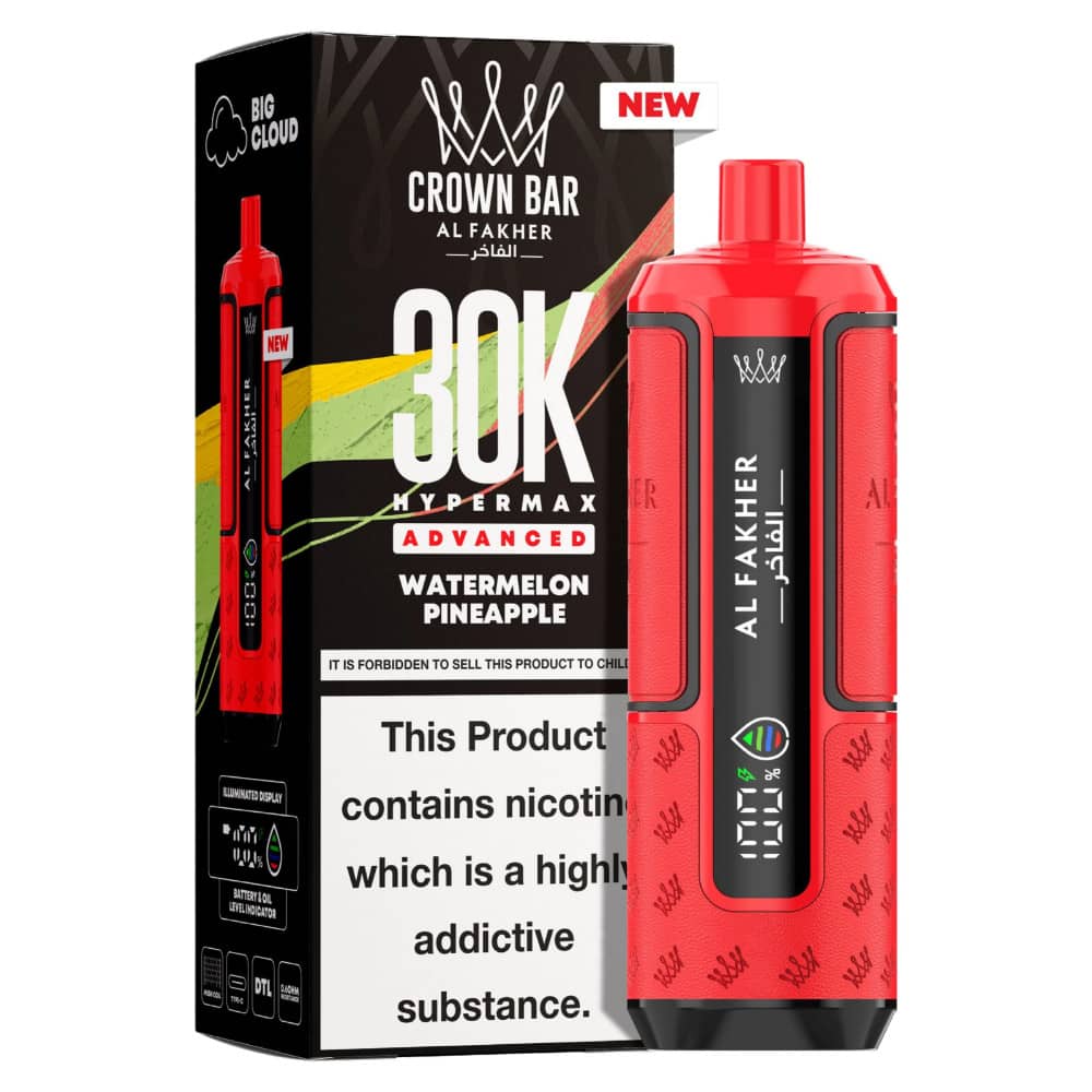 Al Fakher 30k Hypermax Prefilled Pod Kit Box of 5 Watermelon Pineapple