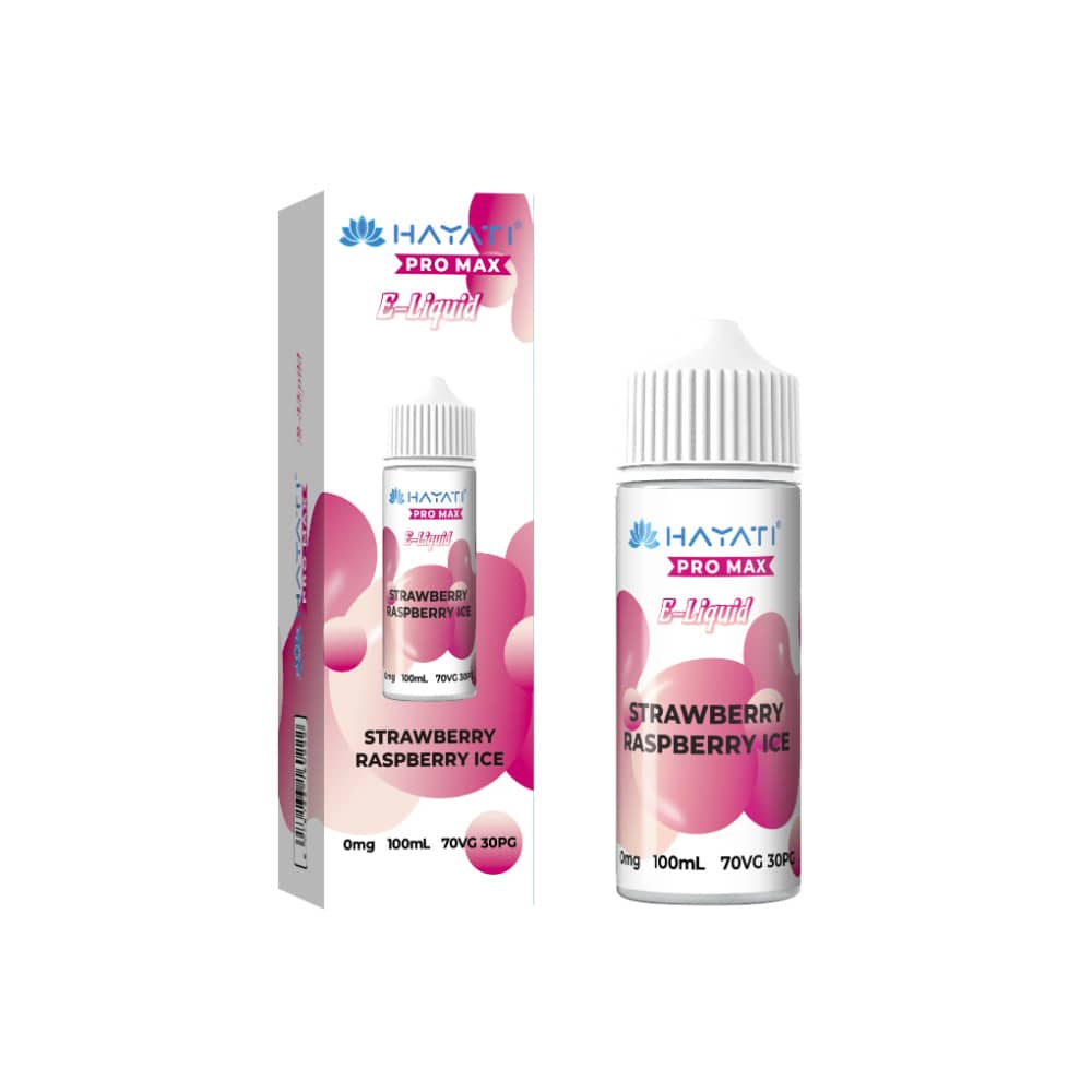 Hayati Pro Max 100ml E-Liquids 70/30 Strawberry Raspberry Ice
