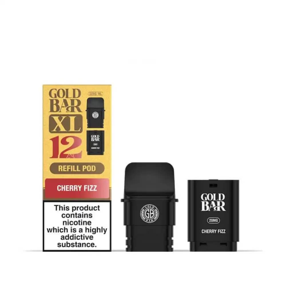 Gold Bar XL 10k Pods Pack of 5 Cherry Fizz