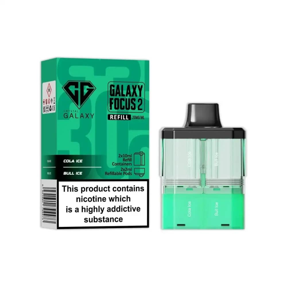 Crystal Galaxy Focus 6k Pods Pack of 5 Cola Ice / Bull Ice
