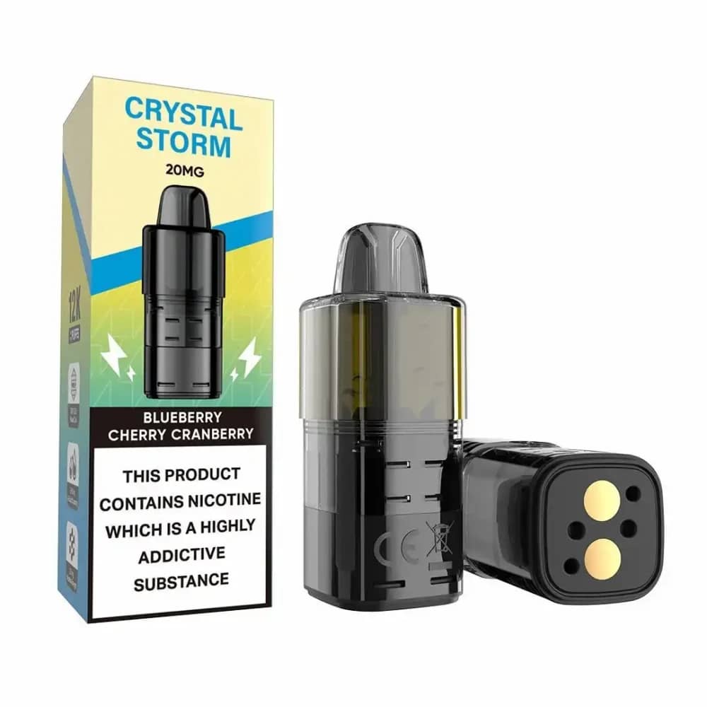 Crystal Strom Bar 12k Pods Pack of 5 Blueberry Cherry Cranberry