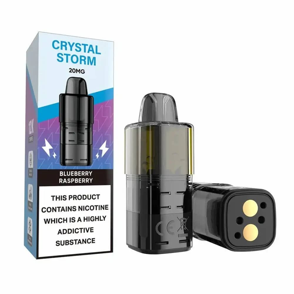 Crystal Strom Bar 12k Pods Pack of 5 Blueberry Raspberry