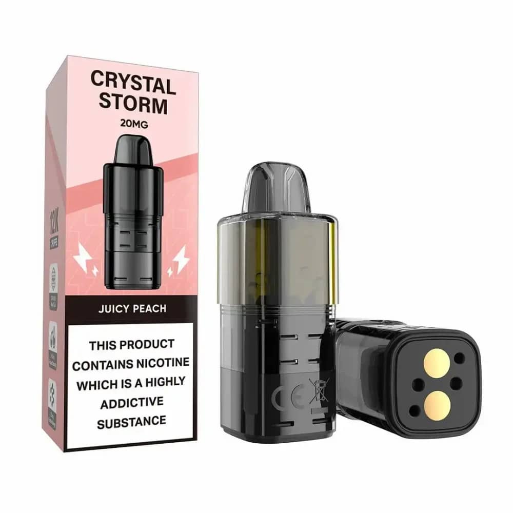 Crystal Strom Bar 12k Pods Pack of 5 Juicy Peach