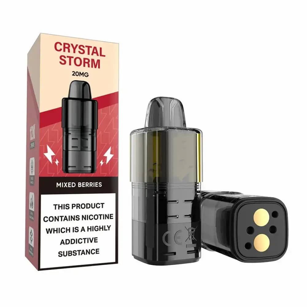 Crystal Strom Bar 12k Pods Pack of 5 Mix Berry