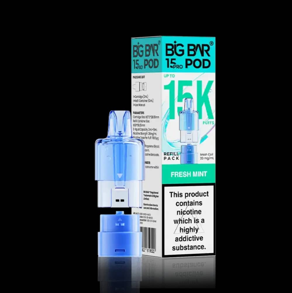 Big Bar Pro 15k Pods Pack of 5 Fresh Mint