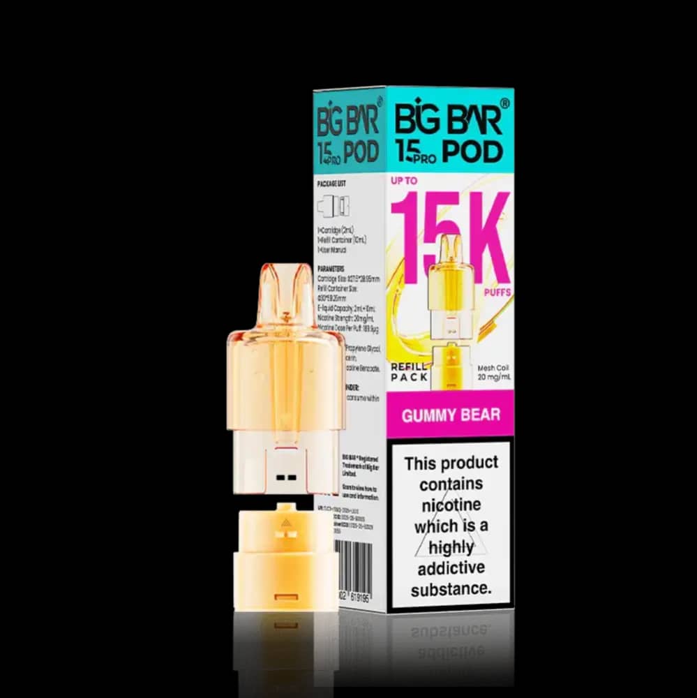 Big Bar Pro 15k Pods Pack of 5 Gummy Bear